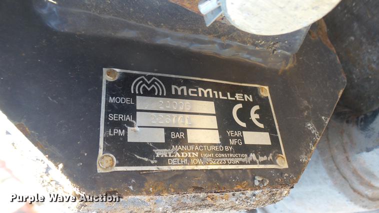image for item DX9952 Mcmillen skid steer auger