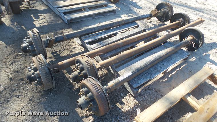 image for item DX9955 (4) trailer axles