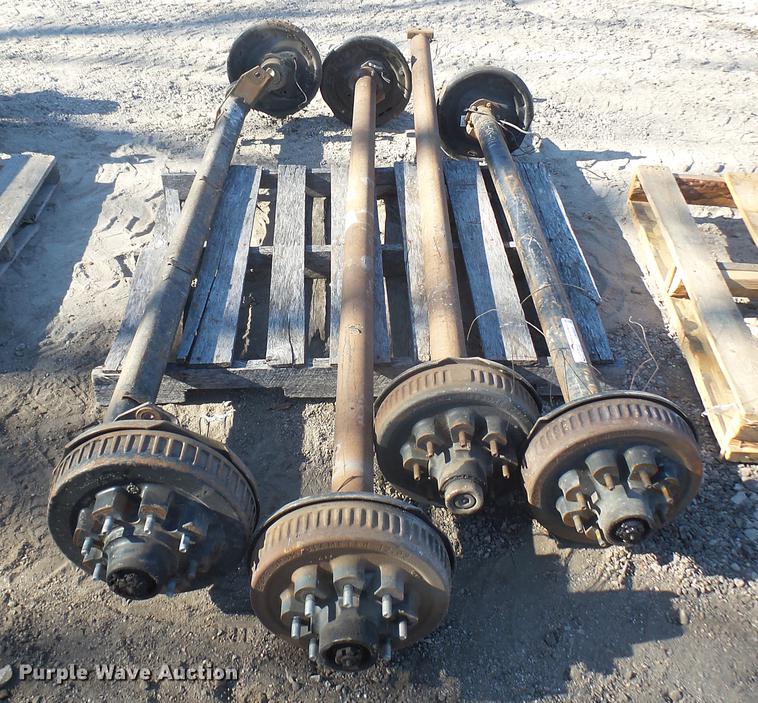 image for item DX9955 (4) trailer axles