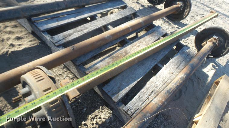 image for item DX9955 (4) trailer axles