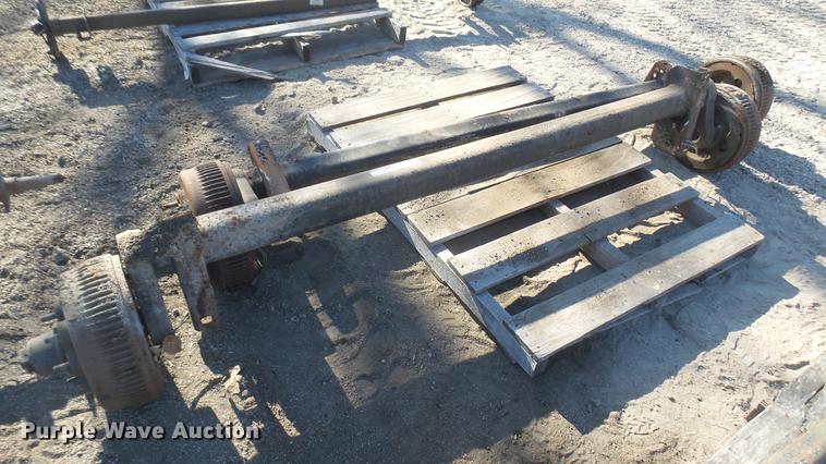 image for item DX9956 (2) trailer axles