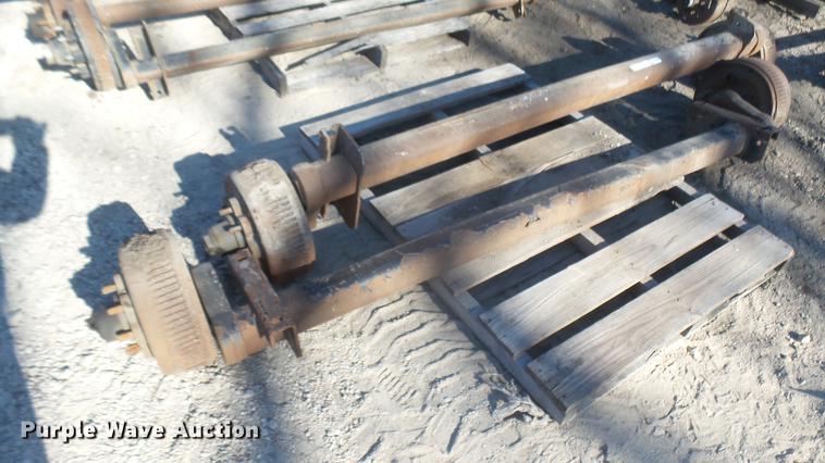 image for item DX9956 (2) trailer axles