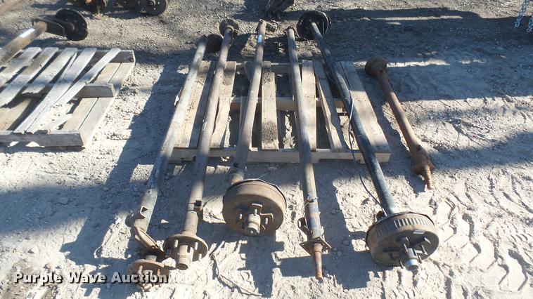 image for item DX9958 (6) trailer axles