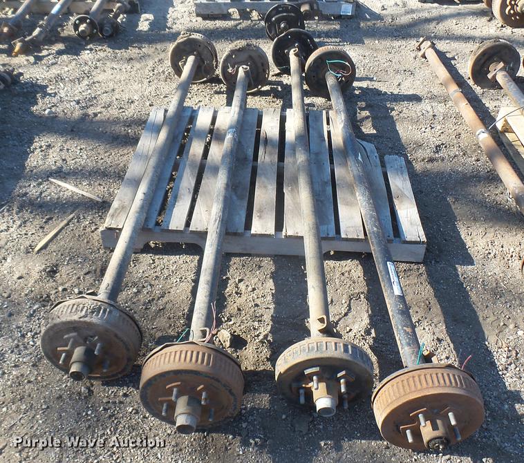 image for item DX9960 (4) trailer axles