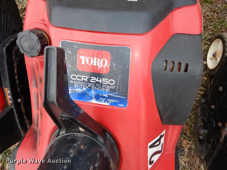 image for item EC9871 (12) Toro CCR-2450 R-Tek snow throwers