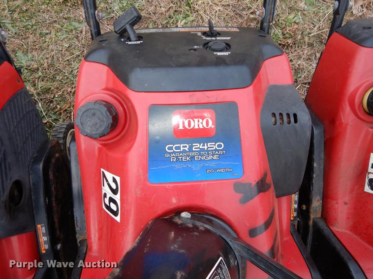 image for item EC9871 (12) Toro CCR-2450 R-Tek snow throwers