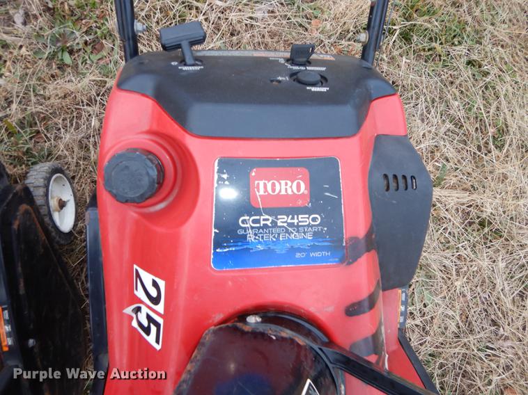 image for item EC9872 (10) Toro CCR-2450 R-Tek snow throwers