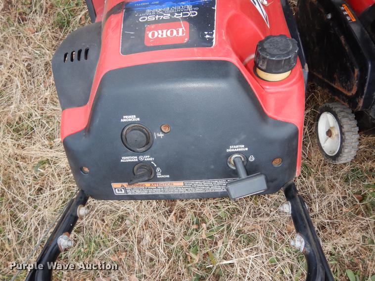 image for item EC9872 (10) Toro CCR-2450 R-Tek snow throwers