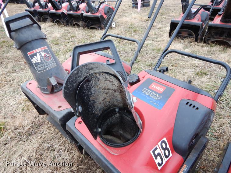 image for item EC9872 (10) Toro CCR-2450 R-Tek snow throwers