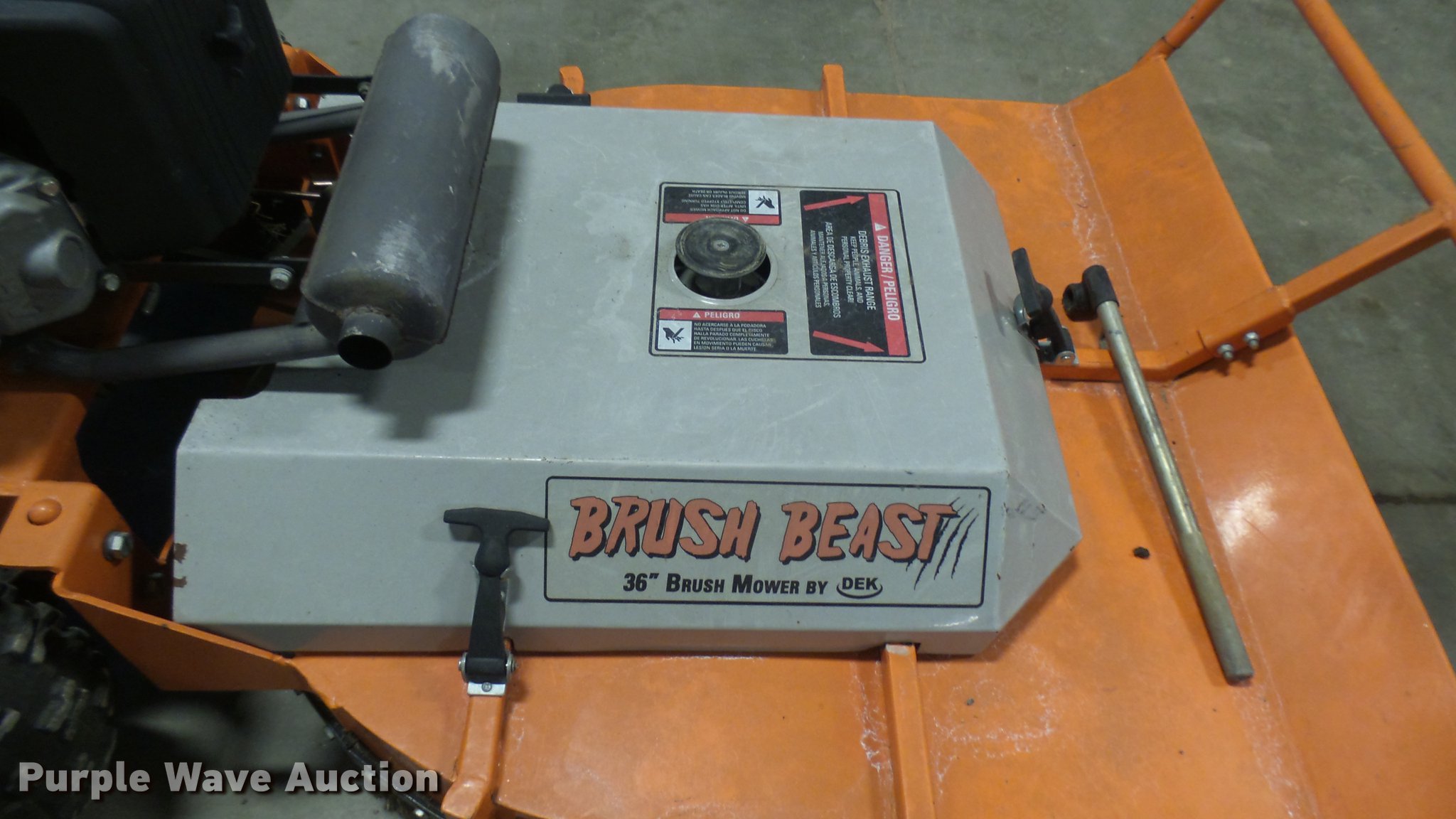 Dek Brush Beast brush mower in Newton, KS Item DX9922 sold Purple Wave