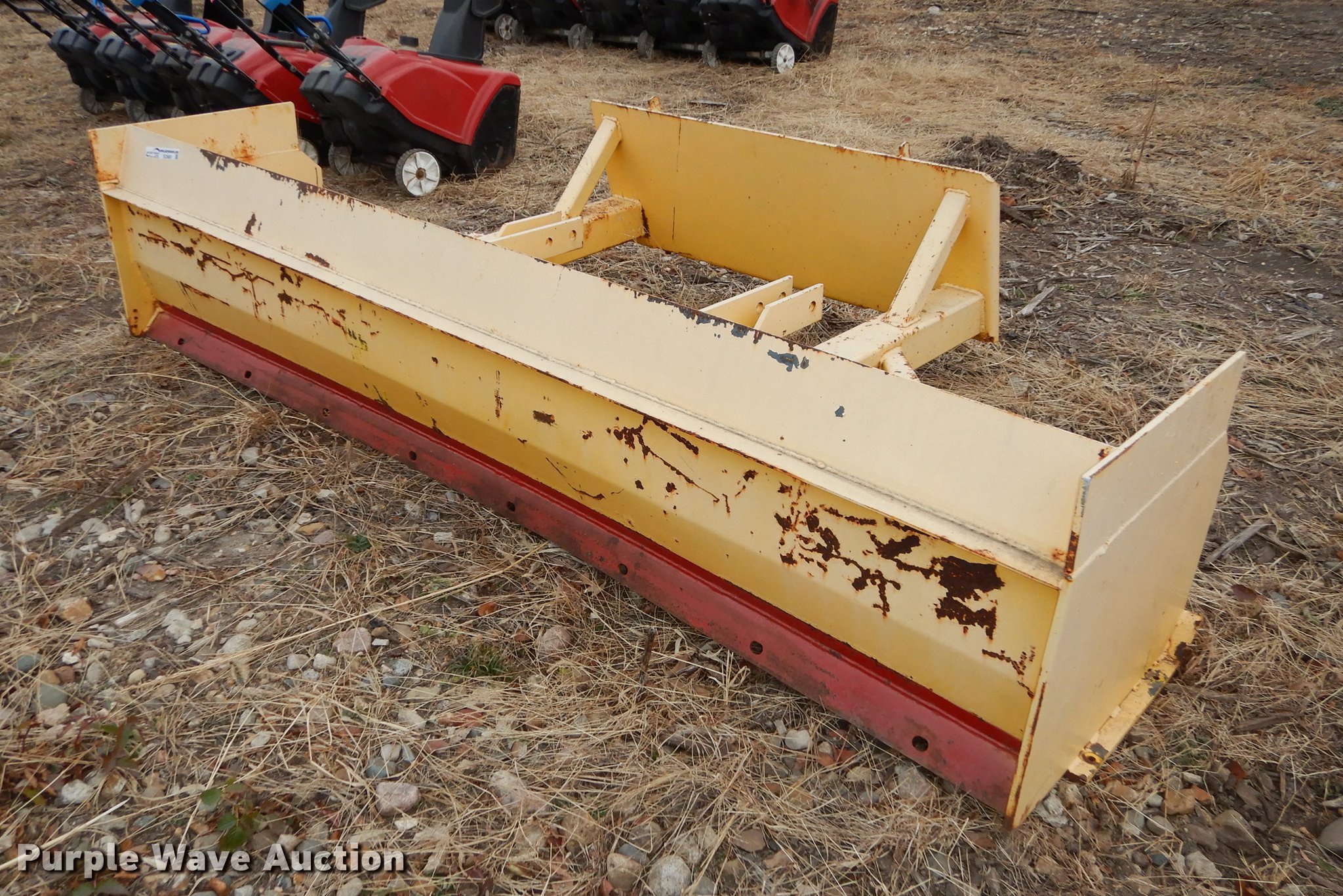 8' skid steer box blade in Stilwell, KS Item EC9881 sold Purple Wave