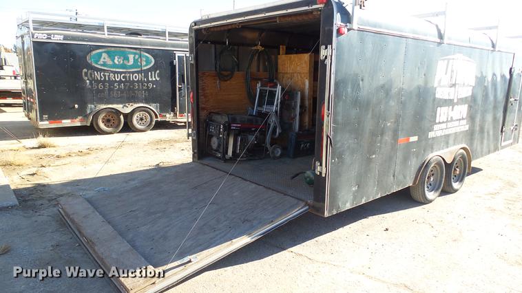 image for item AP9529 2004 Lone Star Trailers enclosed cargo trailer and tools