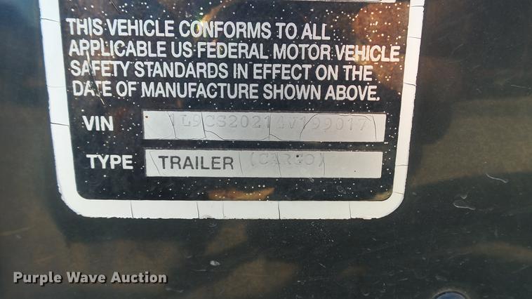 image for item AP9529 2004 Lone Star Trailers enclosed cargo trailer and tools