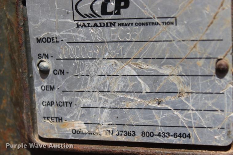 image for item BE9379 2013 Volvo ECR38 compact excavator