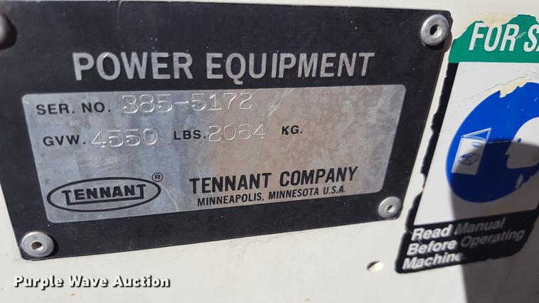 image for item BJ9878 Tennant 385 sweeper
