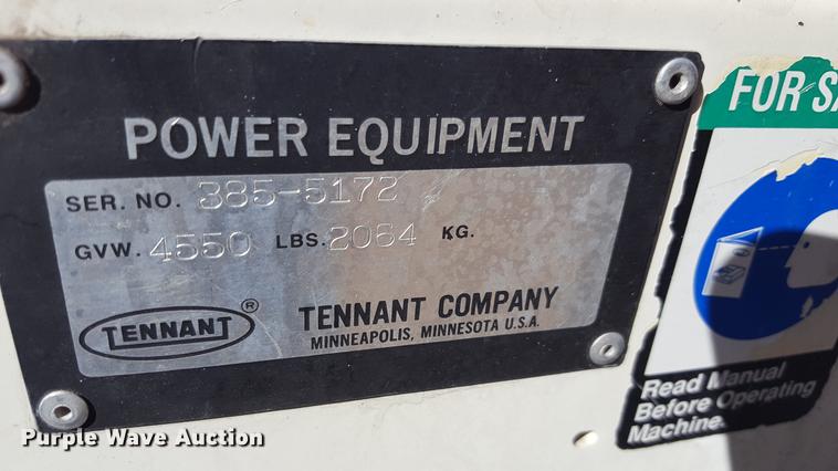 image for item BJ9878 Tennant 385 sweeper