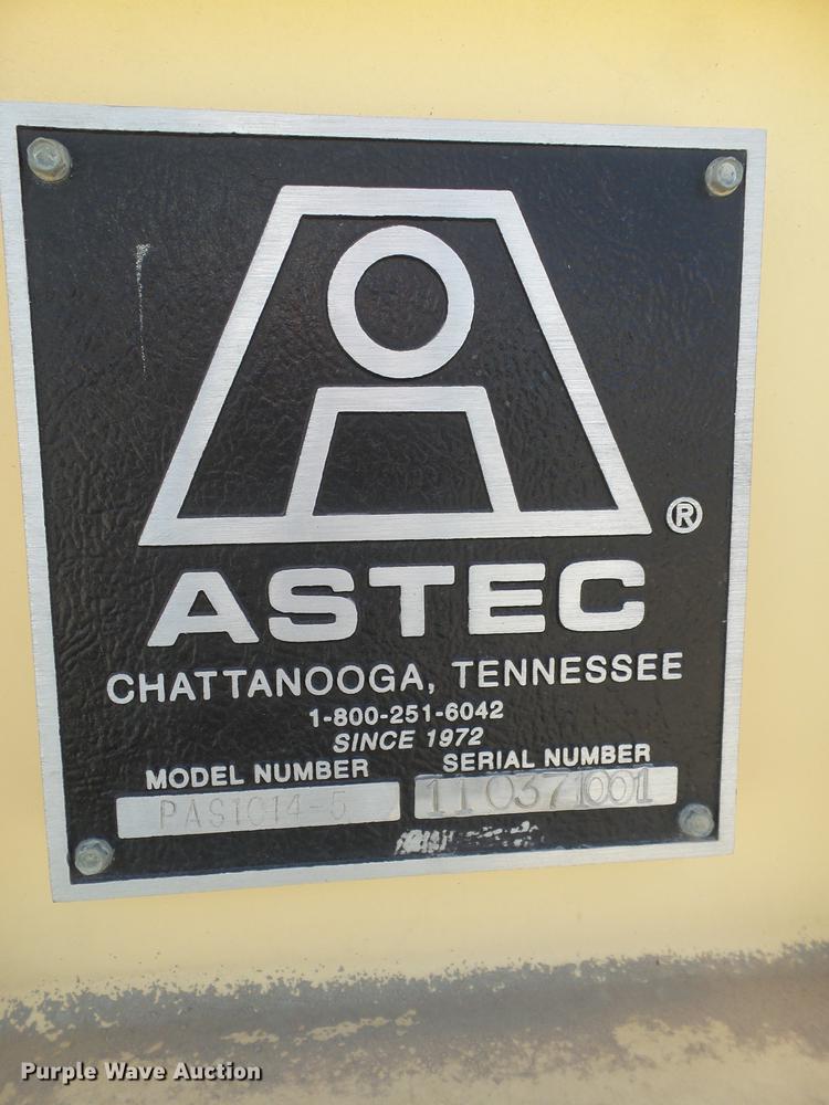 image for item BJ9898 Astec PAS1014-5 two bin cold feeder system