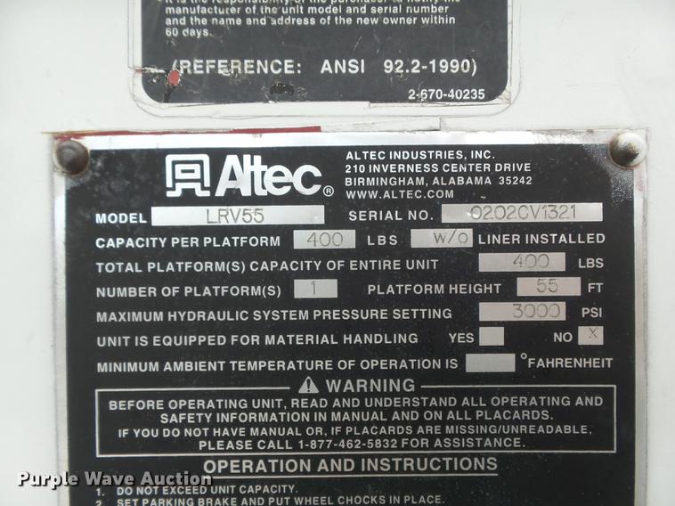 image for item CC9724 2002 Chevrolet C7500 bucket truck