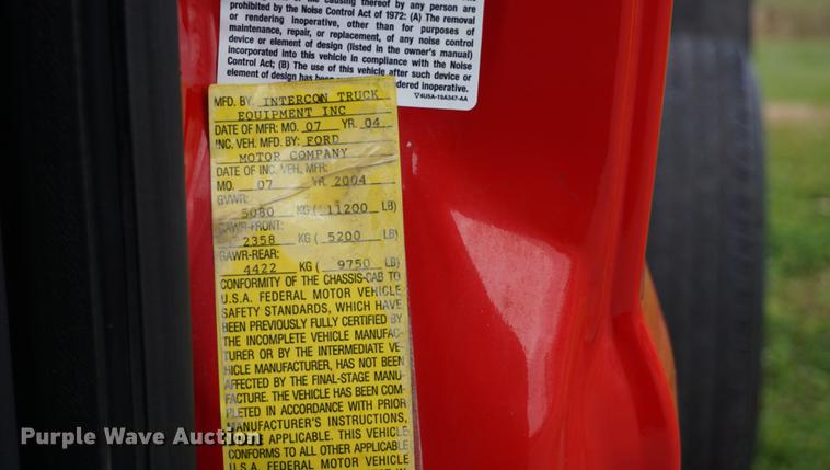 image for item DA1459 2004 Ford F350 Super Duty XL dump bed pickup truck