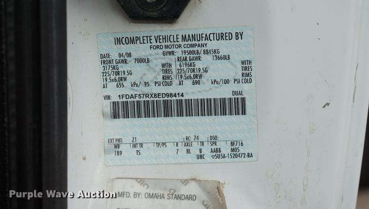 image for item DA1460 2008 Ford F550 dump truck