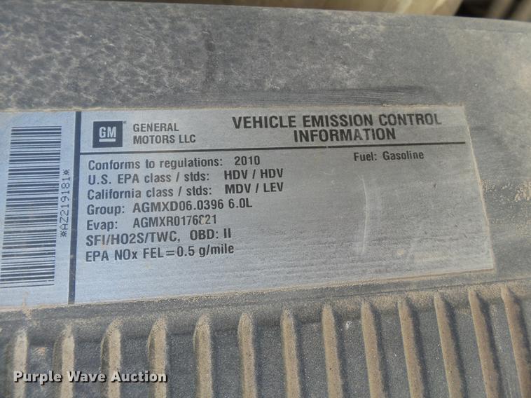 image for item DA2465 2010 GMC Sierra 2500HD Ext. Cab pickup truck