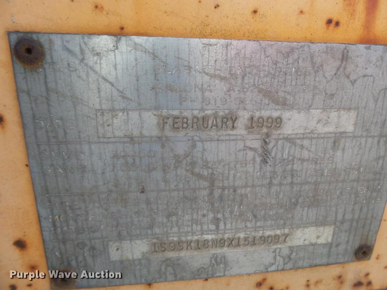 image for item DA2473 1999 Wheeler Slabach reel trailer