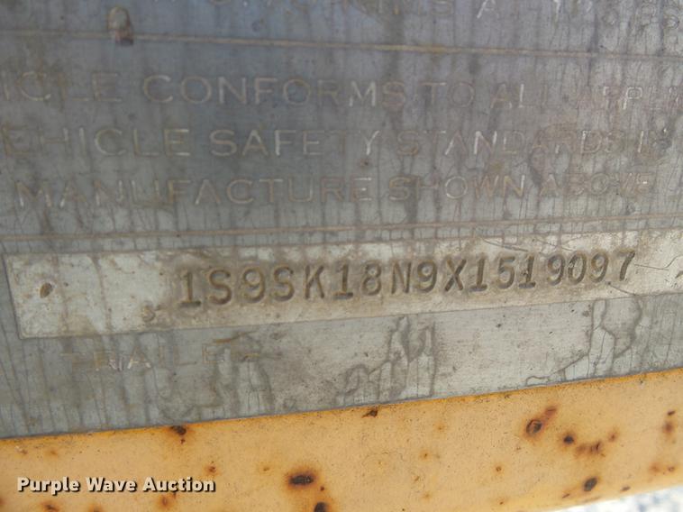 image for item DA2473 1999 Wheeler Slabach reel trailer