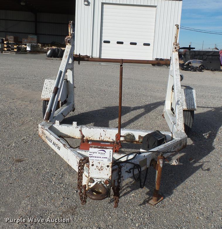 image for item DA2474 1999 Brindle Nesco BRT90 reel trailer