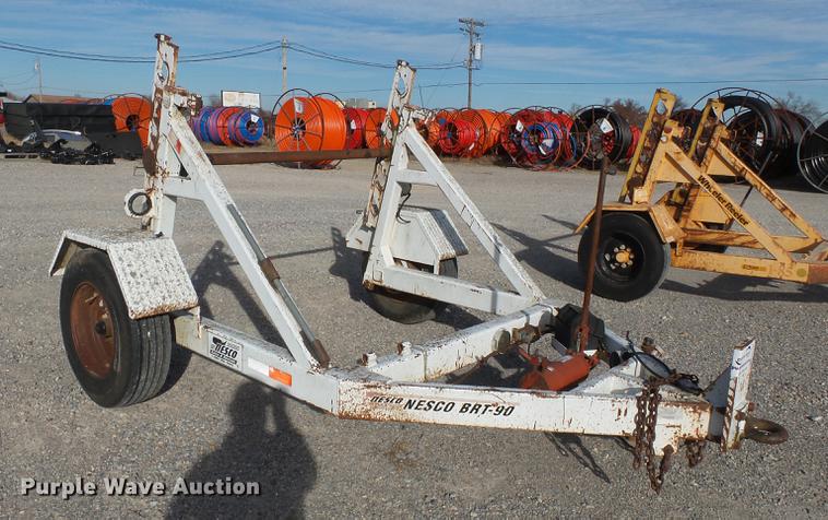 image for item DA2474 1999 Brindle Nesco BRT90 reel trailer