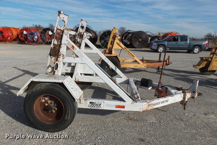 image for item DA2474 1999 Brindle Nesco BRT90 reel trailer