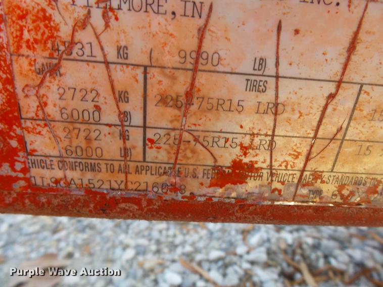 image for item DA2497 2000 Liberty end dump trailer