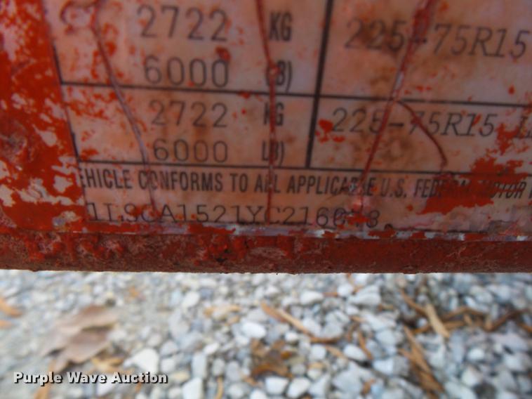 image for item DA2497 2000 Liberty end dump trailer