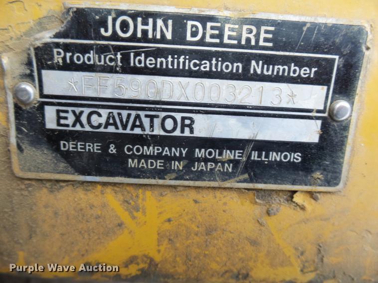 image for item DA3566 1997 John Deere 590D excavator