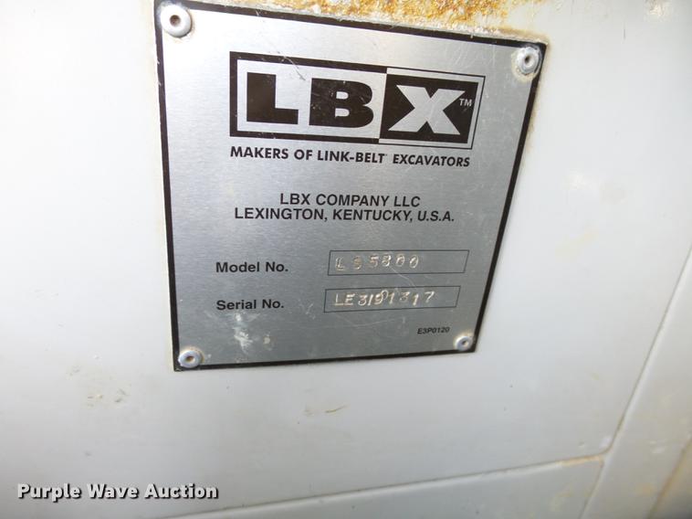 image for item DA3568 1999 Link Belt LS-5800 excavator