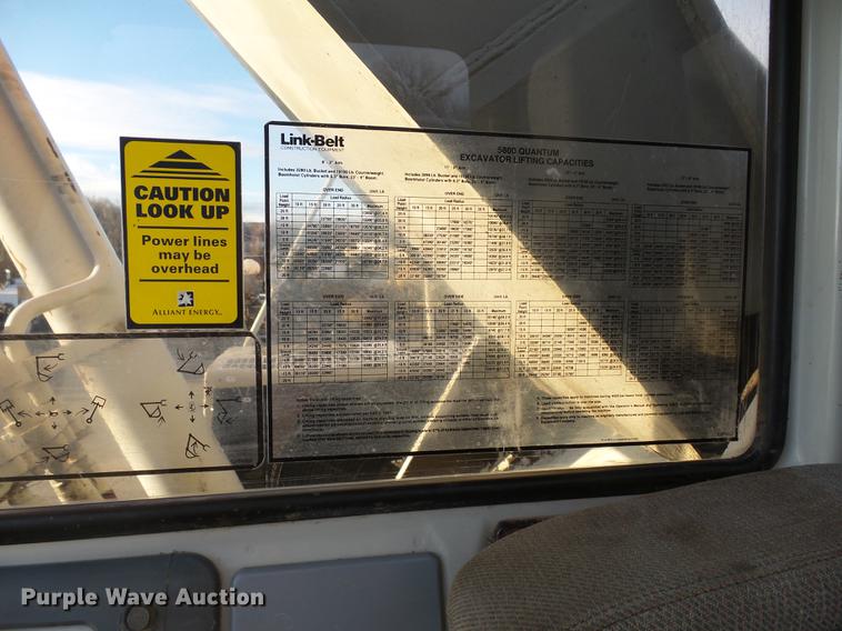 image for item DA3568 1999 Link Belt LS-5800 excavator