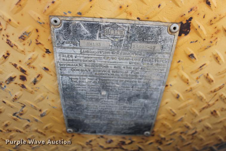 image for item DB0126 Blaw Knox RW195 road widener