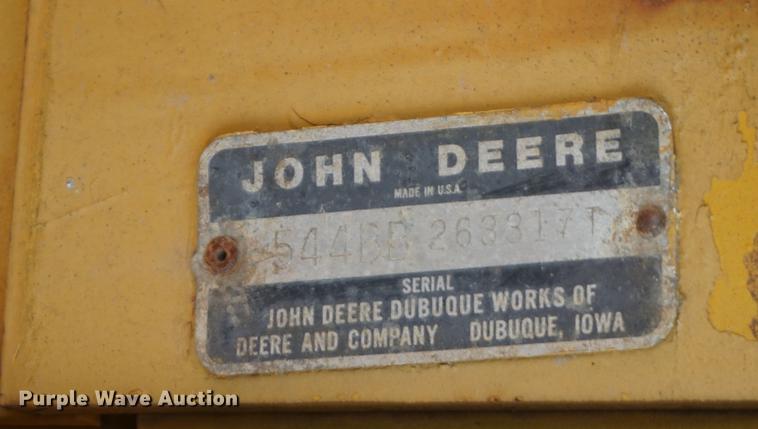 image for item DB0299 1977 John Deere 544B wheel loader