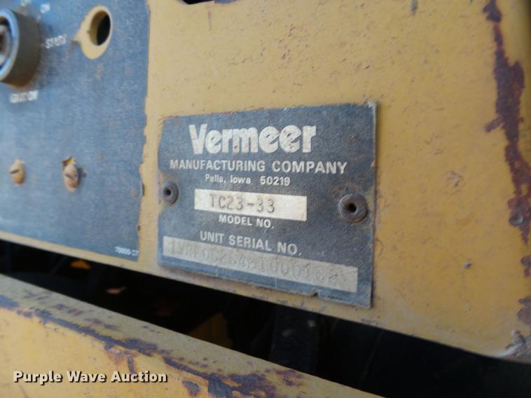 image for item DB4171 Vermeer TC23-33 trench compactor