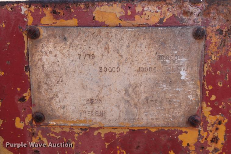 image for item DB5043 1979 Belshe T8 equipment trailer