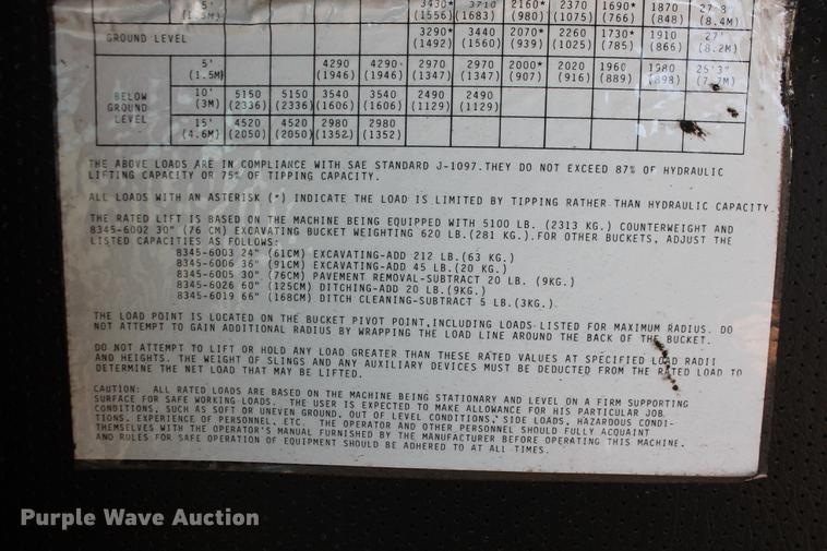 image for item DB5044 1995 Gradall G3WD excavator