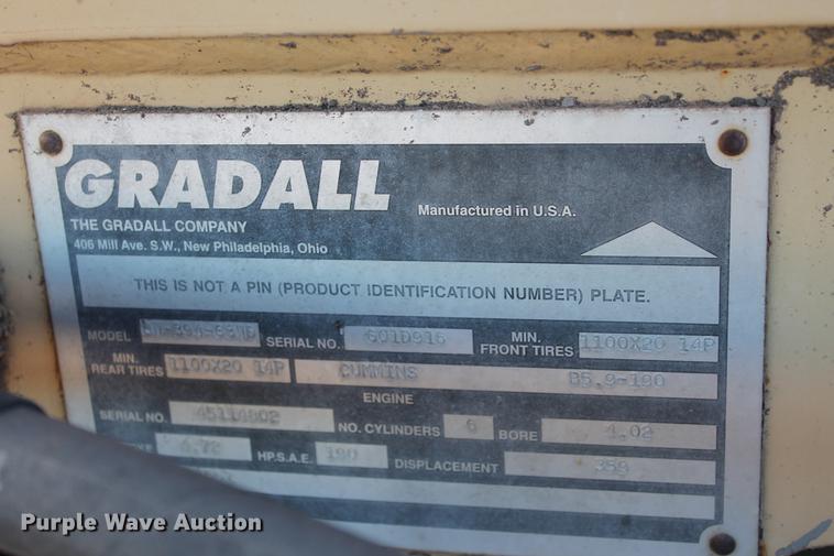 image for item DB5044 1995 Gradall G3WD excavator