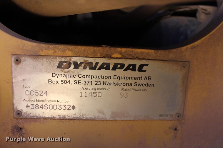 image for item DB5050 2009 Dynapac CC524HF double drum vibratory roller