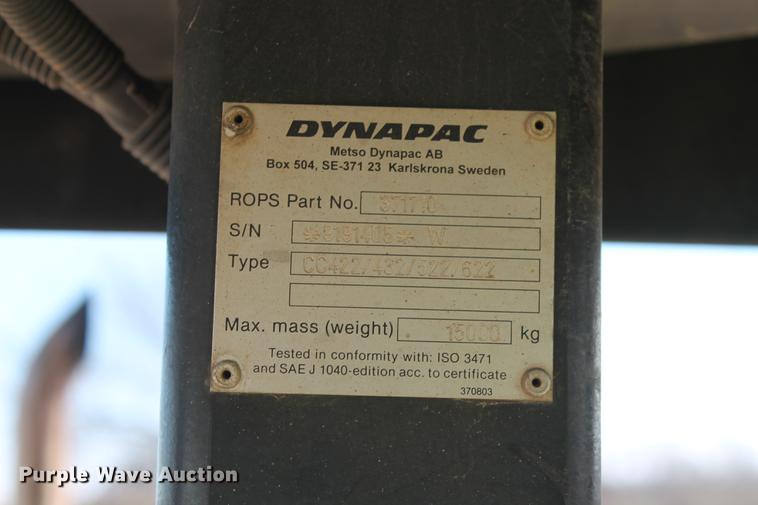 image for item DB5052 2005 Dynapac CC422HF double drum roller