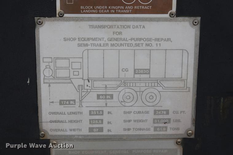 image for item DB5057 1982 Southwest trailer with work shop