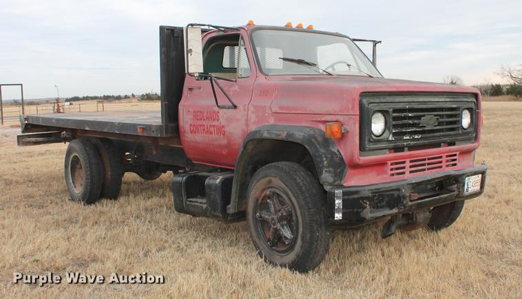 image for item DB5062 1986 Chevrolet Kodiak flatbed truck