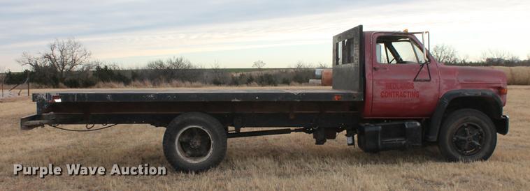 image for item DB5062 1986 Chevrolet Kodiak flatbed truck