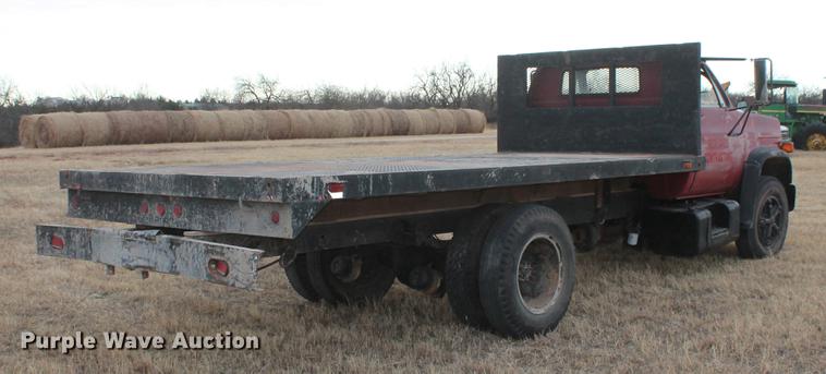 image for item DB5062 1986 Chevrolet Kodiak flatbed truck