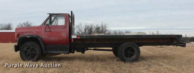 image for item DB5062 1986 Chevrolet Kodiak flatbed truck
