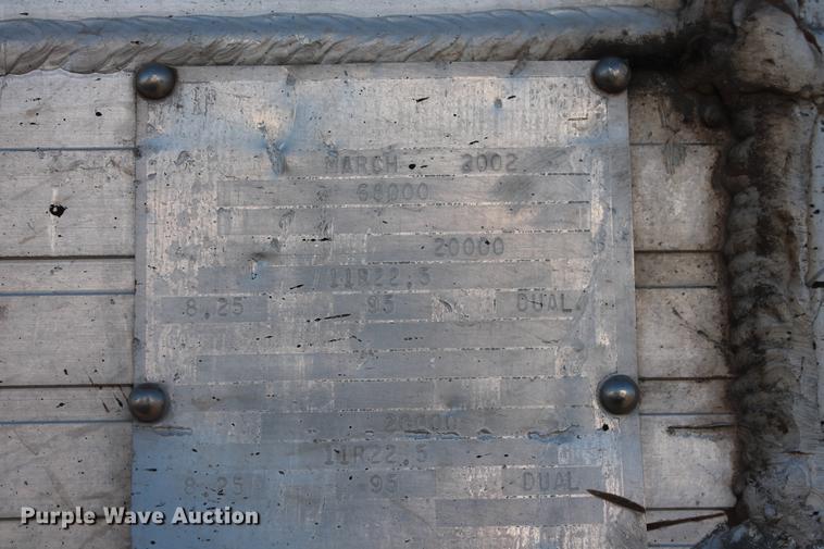 image for item DB5065 2002 Travis S-96 end dump trailer