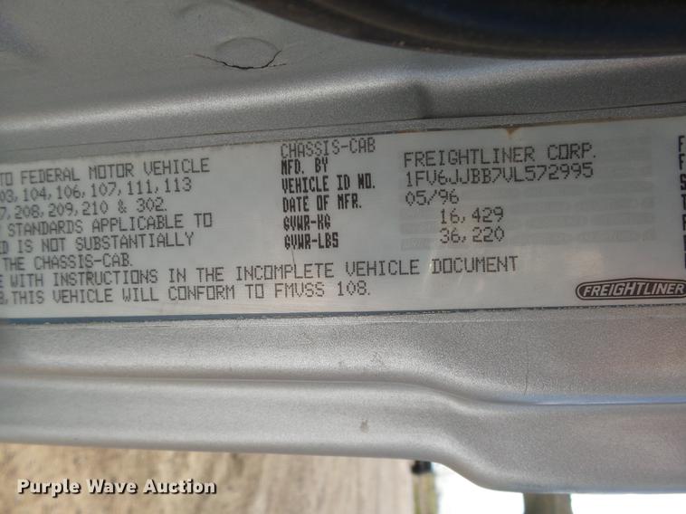 image for item DB6228 1997 Freightliner FL80 crane truck